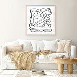 Shop Story (Square) Art Print a painted abstract themed wall art print from The Print Emporium wall artwork collection - Buy Australian made fine art painting style poster and framed prints for the home and your interior decor room, TPE-DH-325-AP