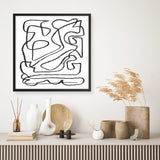 Shop Story (Square) Art Print a painted abstract themed wall art print from The Print Emporium wall artwork collection - Buy Australian made fine art painting style poster and framed prints for the home and your interior decor room, TPE-DH-325-AP