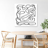 Shop Story (Square) Canvas Print a painted abstract themed framed canvas wall art print from The Print Emporium artwork collection - Buy Australian made fine art painting style stretched canvas prints for the home and your interior decor space, TPE-DH-325-CA-40X40-NF