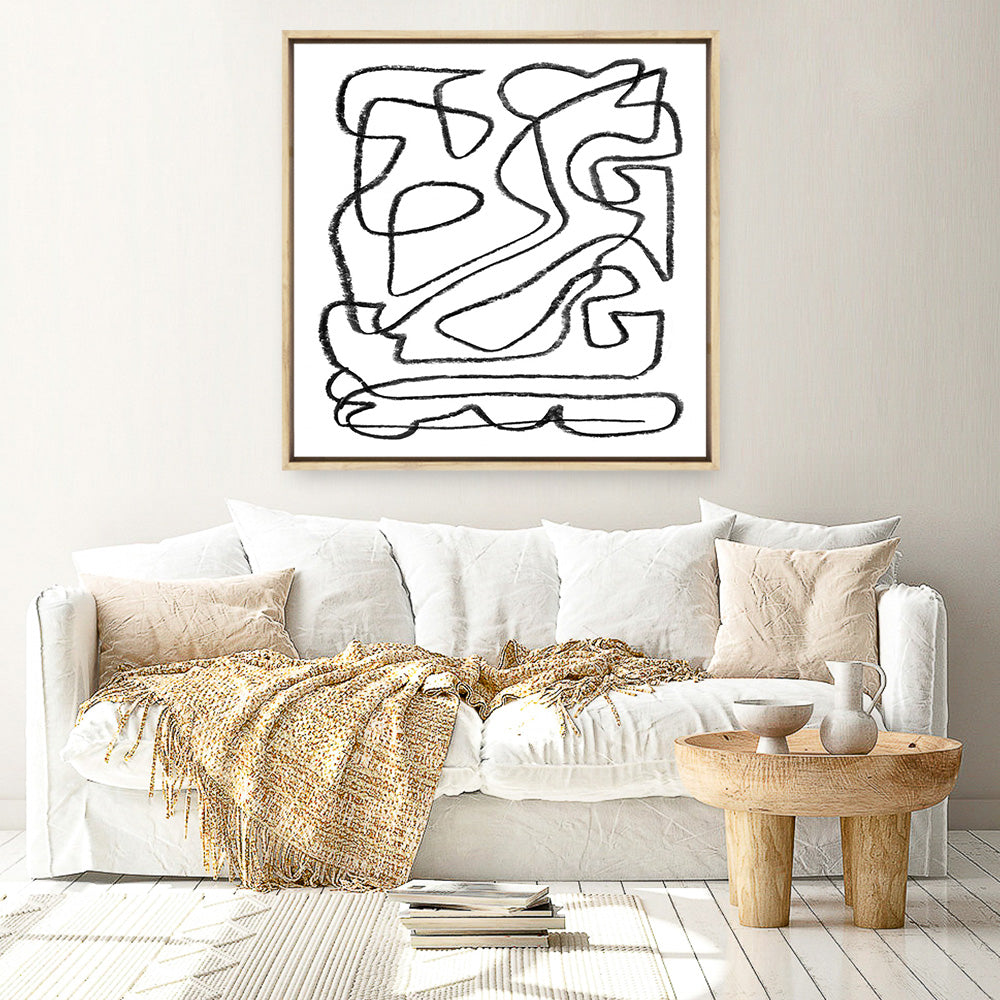 Shop Story (Square) Canvas Print a painted abstract themed framed canvas wall art print from The Print Emporium artwork collection - Buy Australian made fine art painting style stretched canvas prints for the home and your interior decor space, TPE-DH-325-CA-40X40-NF