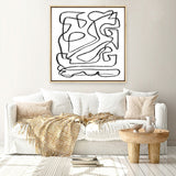 Shop Story (Square) Canvas Print a painted abstract themed framed canvas wall art print from The Print Emporium artwork collection - Buy Australian made fine art painting style stretched canvas prints for the home and your interior decor space, TPE-DH-325-CA-40X40-NF