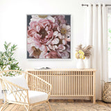 Shop Summer Florals (Square) Canvas Print a floral themed painted framed canvas wall art print from The Print Emporium artwork collection - Buy Australian made fine art painting style stretched canvas prints for the home and your interior decor space, TPE-328-CA-40X40-NF
