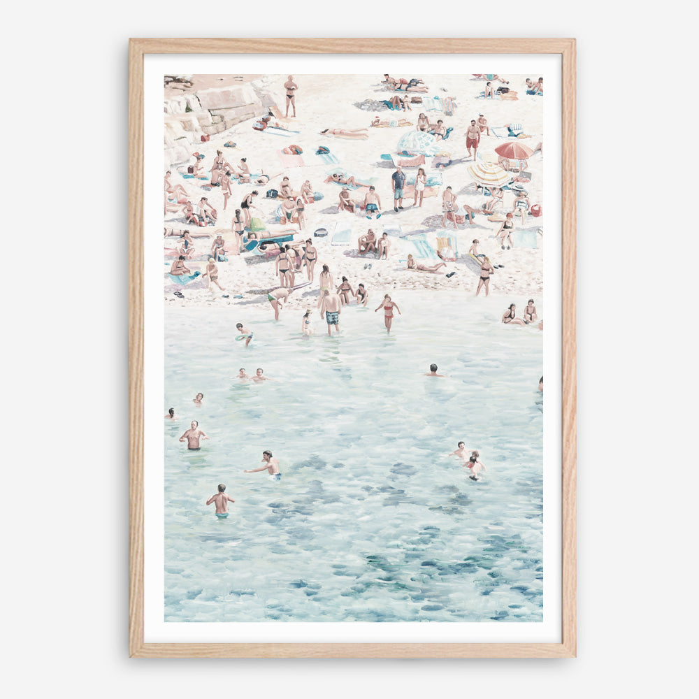 Shop Summer Scene Art Print a coastal themed painted wall art print from The Print Emporium wall artwork collection - Buy Australian made fine art painting style poster and framed prints for the home and your interior decor room, TPE-479-AP