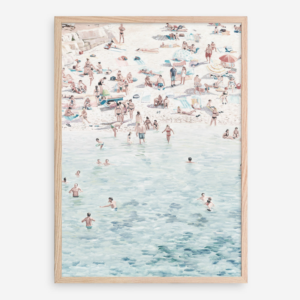 Shop Summer Scene Art Print a coastal themed painted wall art print from The Print Emporium wall artwork collection - Buy Australian made fine art painting style poster and framed prints for the home and your interior decor room, TPE-479-AP