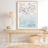 Shop Summer Scene Art Print a coastal themed painted wall art print from The Print Emporium wall artwork collection - Buy Australian made fine art painting style poster and framed prints for the home and your interior decor room, TPE-479-AP