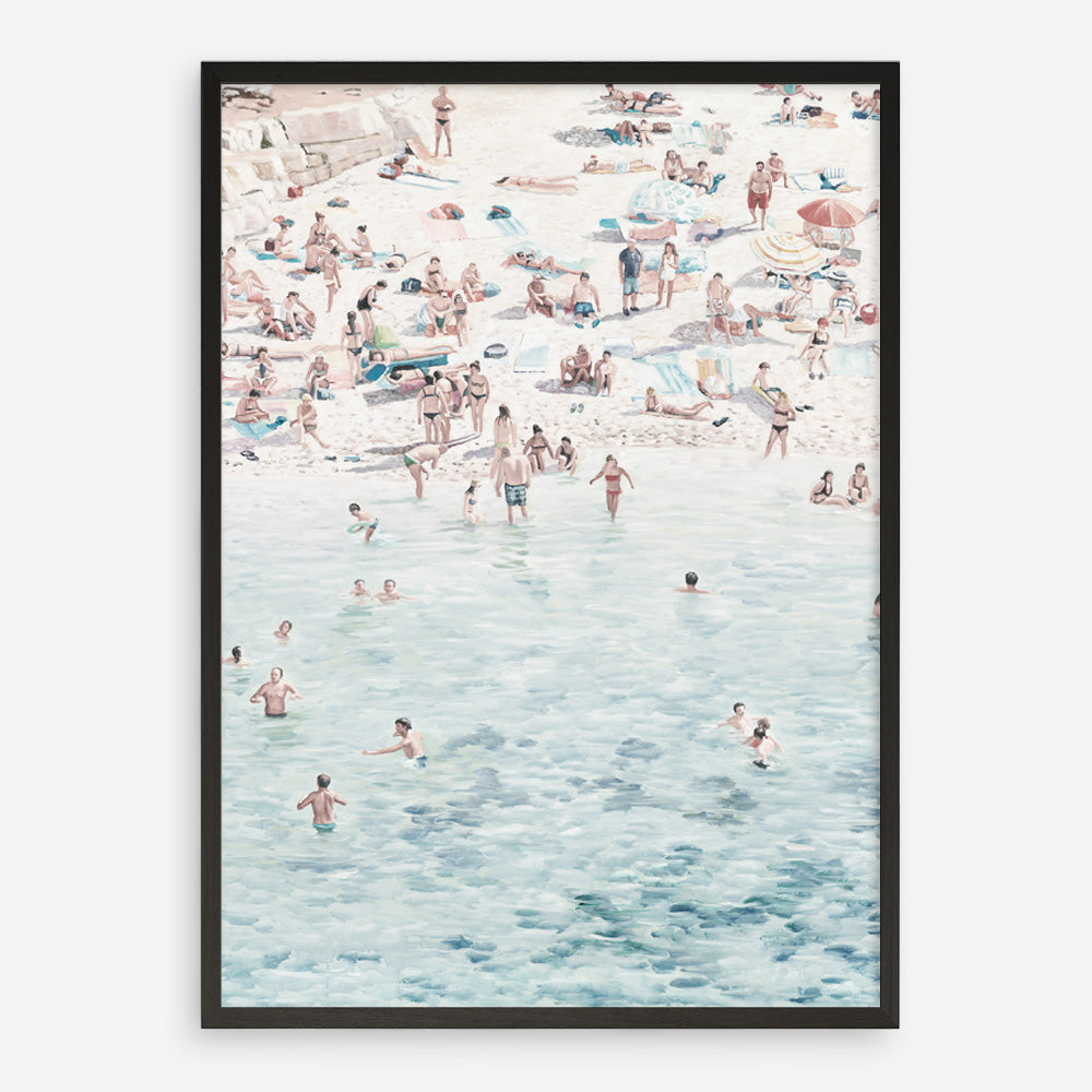 Shop Summer Scene Art Print a coastal themed painted wall art print from The Print Emporium wall artwork collection - Buy Australian made fine art painting style poster and framed prints for the home and your interior decor room, TPE-479-AP