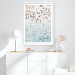 Shop Summer Scene Art Print a coastal themed painted wall art print from The Print Emporium wall artwork collection - Buy Australian made fine art painting style poster and framed prints for the home and your interior decor room, TPE-479-AP
