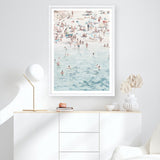 Shop Summer Scene Art Print a coastal themed painted wall art print from The Print Emporium wall artwork collection - Buy Australian made fine art painting style poster and framed prints for the home and your interior decor room, TPE-479-AP