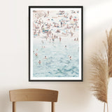 Shop Summer Scene Art Print a coastal themed painted wall art print from The Print Emporium wall artwork collection - Buy Australian made fine art painting style poster and framed prints for the home and your interior decor room, TPE-479-AP