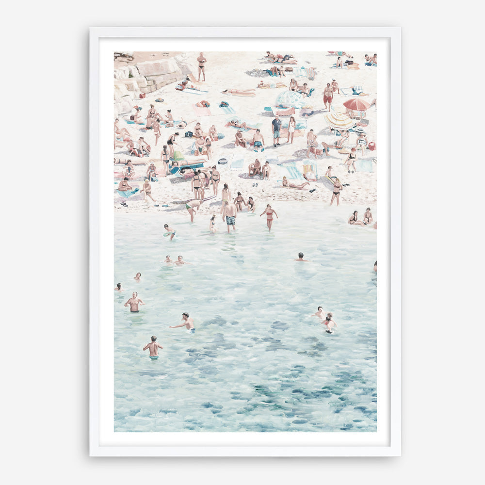 Shop Summer Scene Art Print a coastal themed painted wall art print from The Print Emporium wall artwork collection - Buy Australian made fine art painting style poster and framed prints for the home and your interior decor room, TPE-479-AP