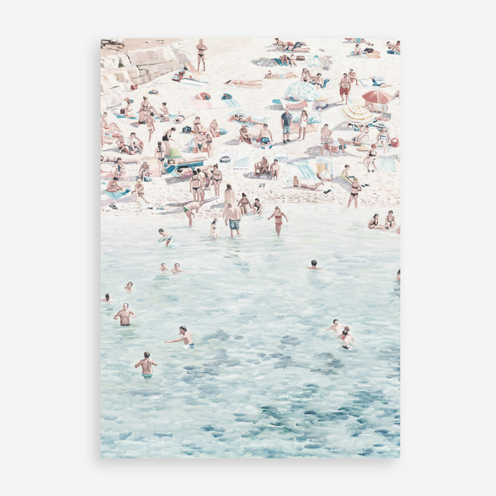 Shop Summer Scene Art Print a coastal themed painted wall art print from The Print Emporium wall artwork collection - Buy Australian made fine art painting style poster and framed prints for the home and your interior decor room, TPE-479-AP