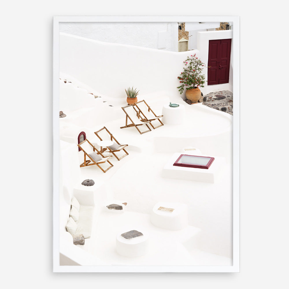 Shop Sun Chairs Photo Art Print a coastal themed photography wall art print from The Print Emporium wall artwork collection - Buy Australian made fine art poster and framed prints for the home and your interior decor, TPE-1337-AP