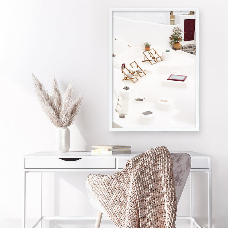 Shop Sun Chairs Photo Art Print a coastal themed photography wall art print from The Print Emporium wall artwork collection - Buy Australian made fine art poster and framed prints for the home and your interior decor, TPE-1337-AP