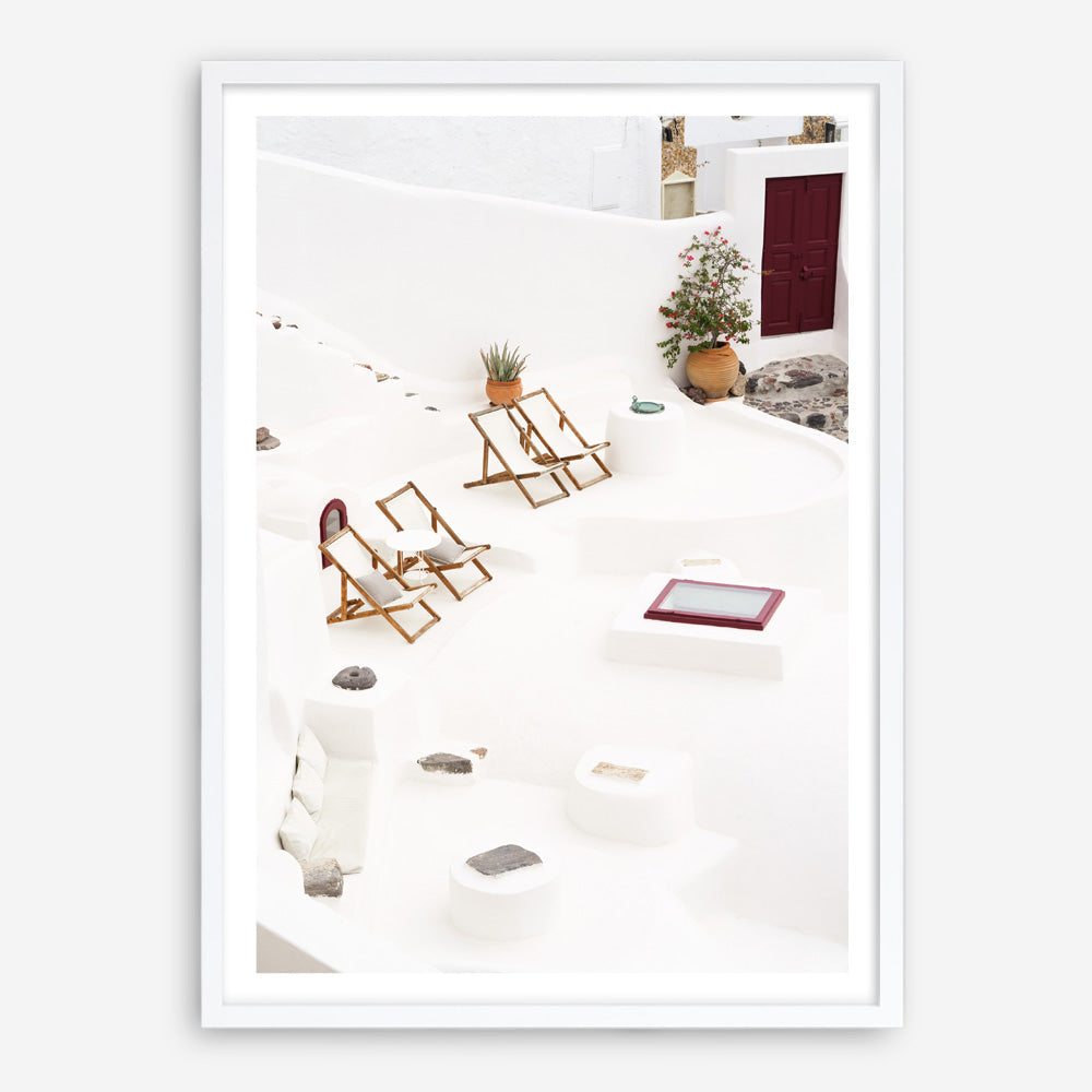 Shop Sun Chairs Photo Art Print a coastal themed photography wall art print from The Print Emporium wall artwork collection - Buy Australian made fine art poster and framed prints for the home and your interior decor, TPE-1337-AP