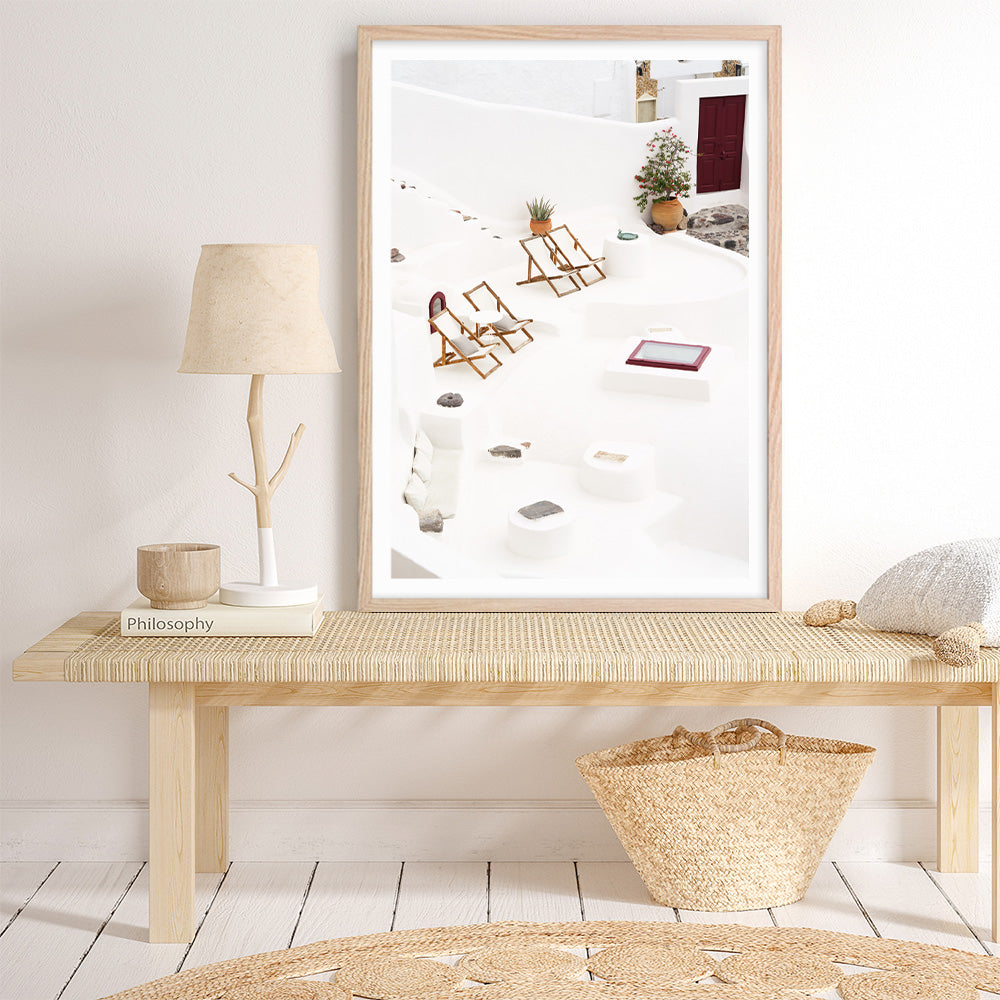 Shop Sun Chairs Photo Art Print a coastal themed photography wall art print from The Print Emporium wall artwork collection - Buy Australian made fine art poster and framed prints for the home and your interior decor, TPE-1337-AP