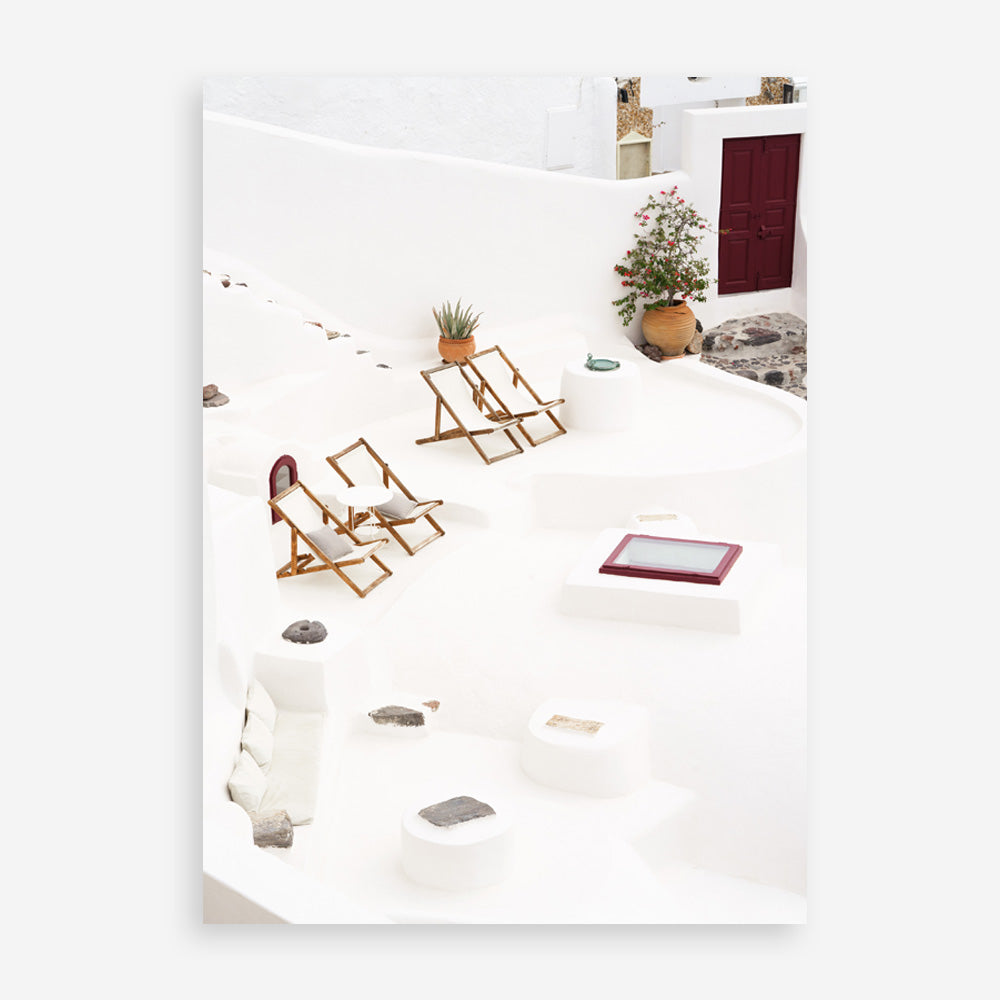 Shop Sun Chairs Photo Art Print a coastal themed photography wall art print from The Print Emporium wall artwork collection - Buy Australian made fine art poster and framed prints for the home and your interior decor, TPE-1337-AP