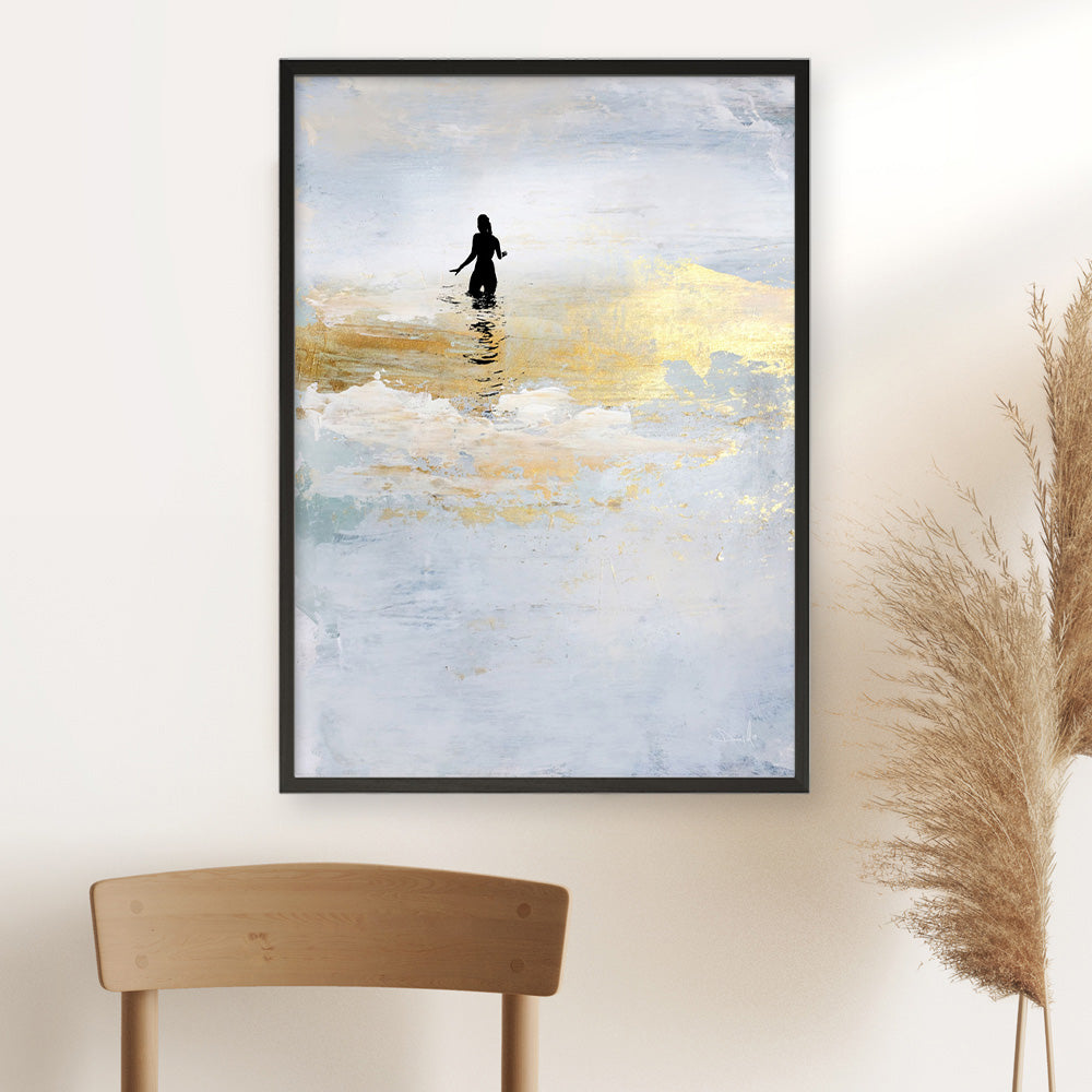 Shop Sun Dip Art Print a painted abstract themed wall art print from The Print Emporium wall artwork collection - Buy Australian made fine art painting style poster and framed prints for the home and your interior decor room, TPE-DH-105-AP