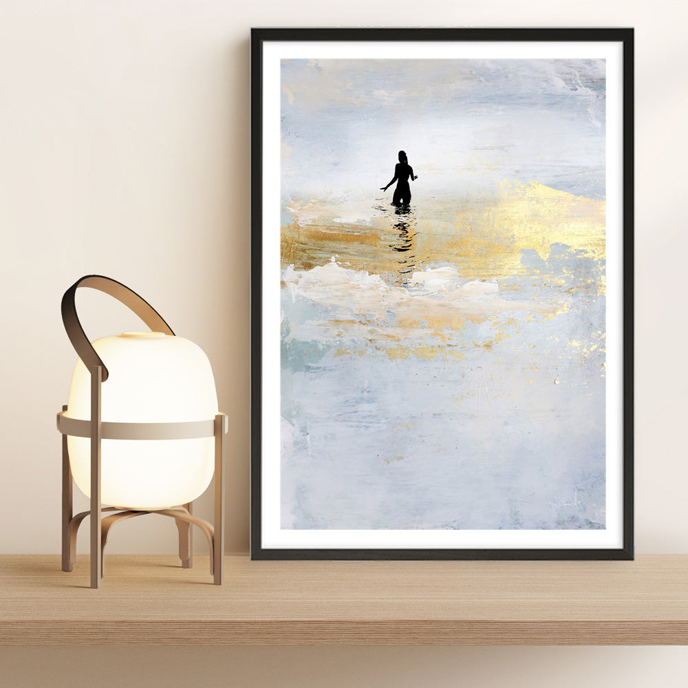 Shop Sun Dip Art Print a painted abstract themed wall art print from The Print Emporium wall artwork collection - Buy Australian made fine art painting style poster and framed prints for the home and your interior decor room, TPE-DH-105-AP