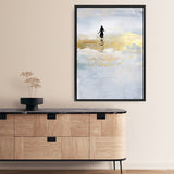 Shop Sun Dip Canvas Print a painted abstract themed framed canvas wall art print from The Print Emporium artwork collection - Buy Australian made fine art painting style stretched canvas prints for the home and your interior decor space, TPE-DH-105-CA-35X46-NF