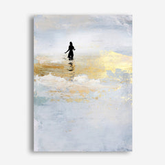 Shop Sun Dip Canvas Print a painted abstract themed framed canvas wall art print from The Print Emporium artwork collection - Buy Australian made fine art painting style stretched canvas prints for the home and your interior decor space, TPE-DH-105-CA-35X46-NF