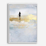 Shop Sun Dip Canvas Print a painted abstract themed framed canvas wall art print from The Print Emporium artwork collection - Buy Australian made fine art painting style stretched canvas prints for the home and your interior decor space, TPE-DH-105-CA-35X46-NF