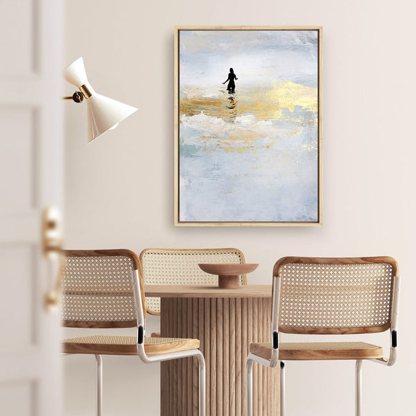 Shop Sun Dip Canvas Print a painted abstract themed framed canvas wall art print from The Print Emporium artwork collection - Buy Australian made fine art painting style stretched canvas prints for the home and your interior decor space, TPE-DH-105-CA-35X46-NF