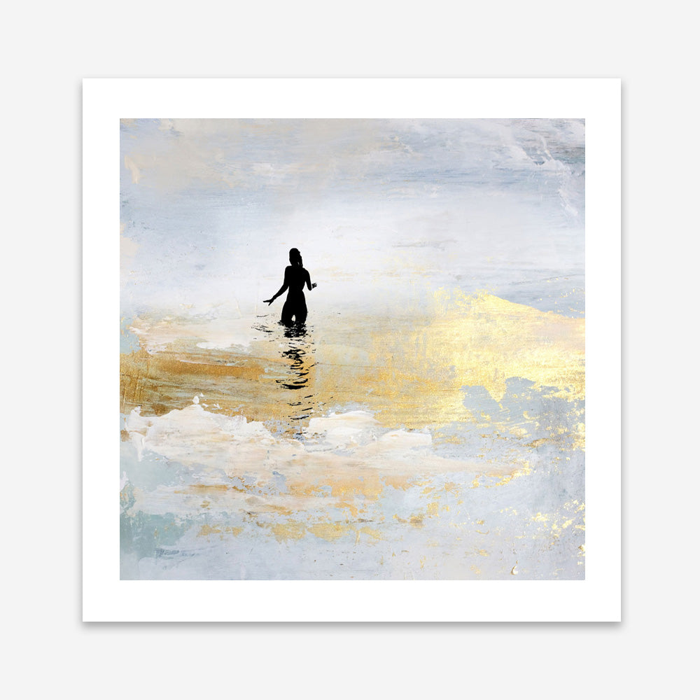 Shop Sun Dip (Square) Art Print a painted abstract themed wall art print from The Print Emporium wall artwork collection - Buy Australian made fine art painting style poster and framed prints for the home and your interior decor room, TPE-DH-328-AP