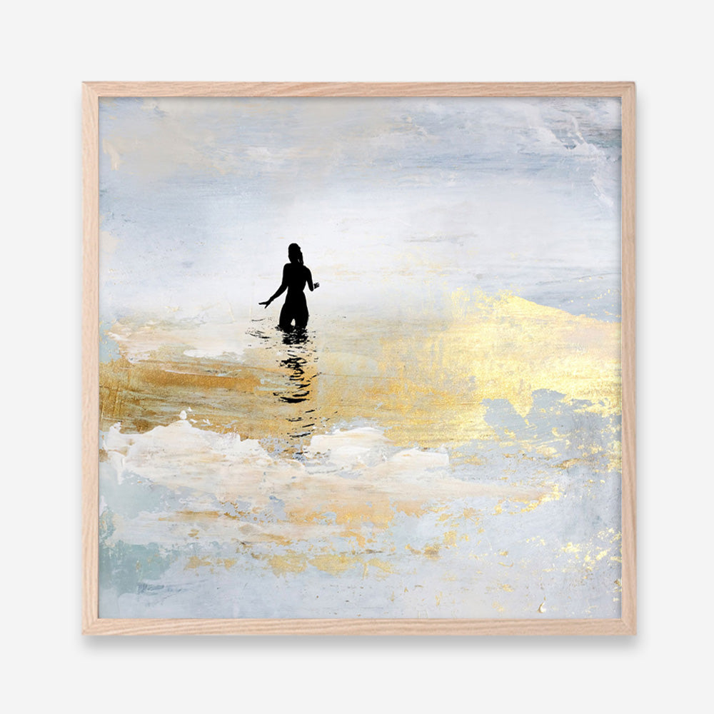 Shop Sun Dip (Square) Art Print a painted abstract themed wall art print from The Print Emporium wall artwork collection - Buy Australian made fine art painting style poster and framed prints for the home and your interior decor room, TPE-DH-328-AP