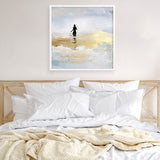 Shop Sun Dip (Square) Art Print a painted abstract themed wall art print from The Print Emporium wall artwork collection - Buy Australian made fine art painting style poster and framed prints for the home and your interior decor room, TPE-DH-328-AP