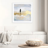Shop Sun Dip (Square) Art Print a painted abstract themed wall art print from The Print Emporium wall artwork collection - Buy Australian made fine art painting style poster and framed prints for the home and your interior decor room, TPE-DH-328-AP