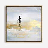 Shop Sun Dip (Square) Canvas Print a painted abstract themed framed canvas wall art print from The Print Emporium artwork collection - Buy Australian made fine art painting style stretched canvas prints for the home and your interior decor space, TPE-DH-328-CA-40X40-NF