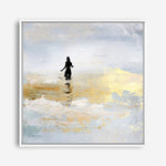 Shop Sun Dip (Square) Canvas Print a painted abstract themed framed canvas wall art print from The Print Emporium artwork collection - Buy Australian made fine art painting style stretched canvas prints for the home and your interior decor space, TPE-DH-328-CA-40X40-NF