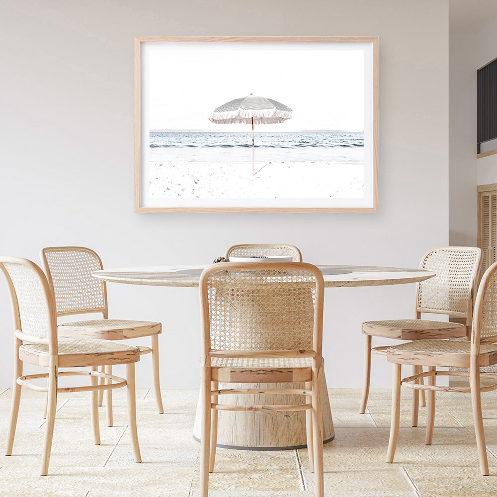 Shop Sun Parasol Photo Art Print a coastal themed photography wall art print from The Print Emporium wall artwork collection - Buy Australian made fine art poster and framed prints for the home and your interior decor, TPE-693-AP