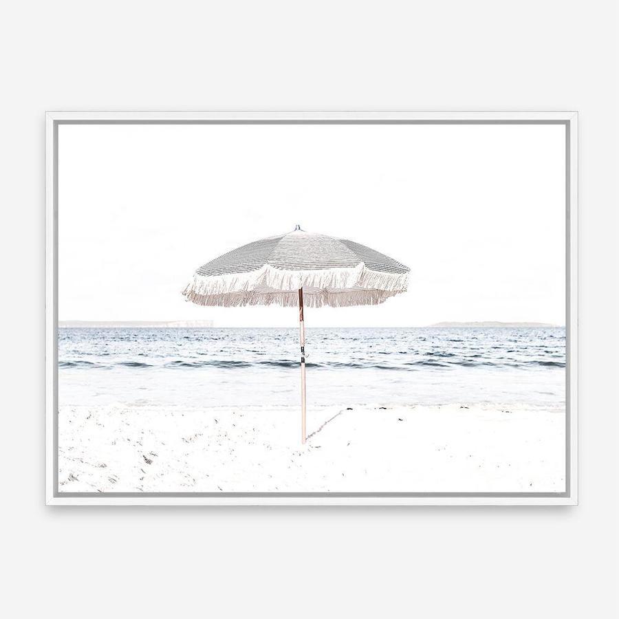 Shop Sun Parasol Photo Canvas Print a coastal themed photography framed stretched canvas print from The Print Emporium wall artwork collection - Buy Australian made prints for the home and your interior decor space, TPE-693-CA-35X46-NF