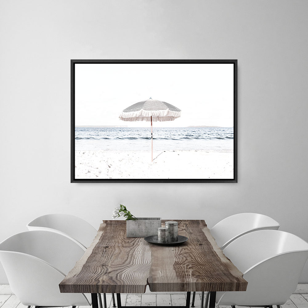 Shop Sun Parasol Photo Canvas Print a coastal themed photography framed stretched canvas print from The Print Emporium wall artwork collection - Buy Australian made prints for the home and your interior decor space, TPE-693-CA-35X46-NF