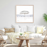 Shop Sun Parasol (Square) Photo Art Print a coastal themed photography wall art print from The Print Emporium wall artwork collection - Buy Australian made fine art poster and framed prints for the home and your interior decor, TPE-694-AP