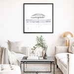 Shop Sun Parasol (Square) Photo Art Print a coastal themed photography wall art print from The Print Emporium wall artwork collection - Buy Australian made fine art poster and framed prints for the home and your interior decor, TPE-694-AP