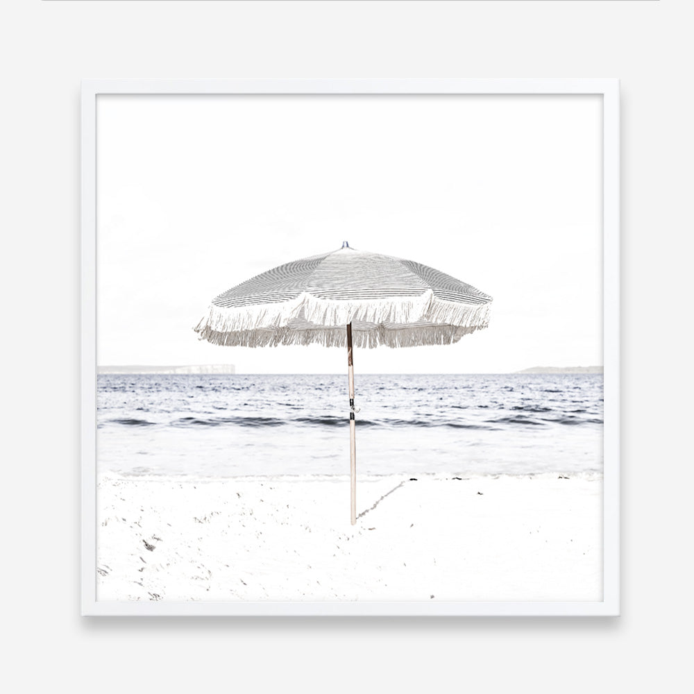 Shop Sun Parasol (Square) Photo Art Print a coastal themed photography wall art print from The Print Emporium wall artwork collection - Buy Australian made fine art poster and framed prints for the home and your interior decor, TPE-694-AP
