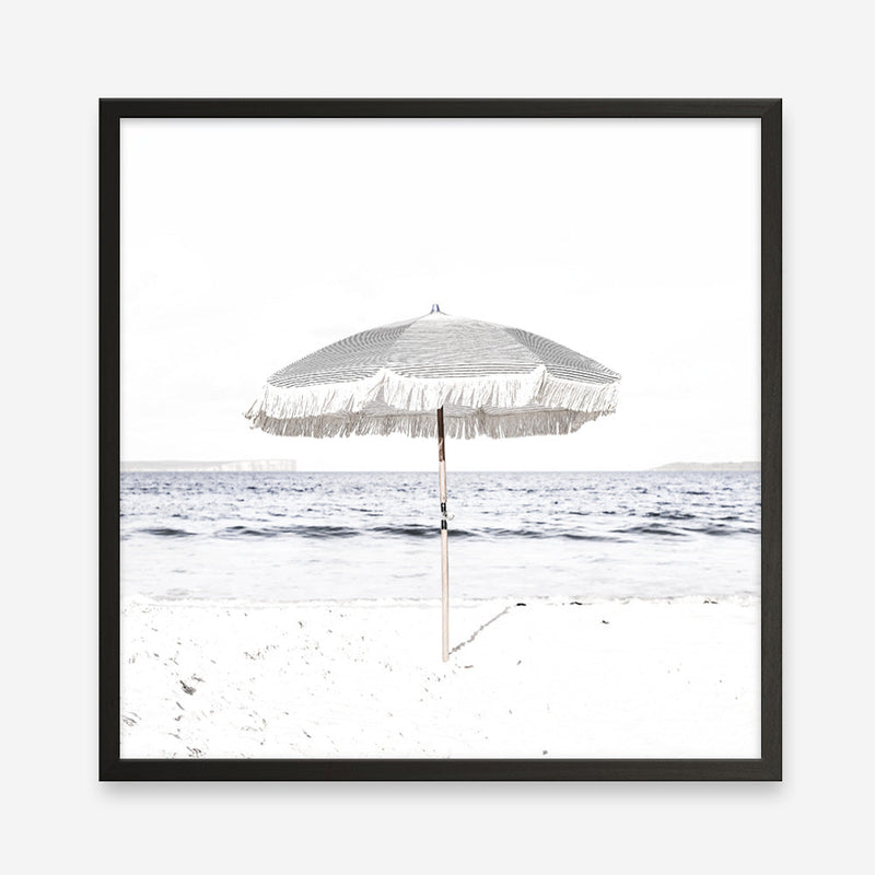 Shop Sun Parasol (Square) Photo Art Print a coastal themed photography wall art print from The Print Emporium wall artwork collection - Buy Australian made fine art poster and framed prints for the home and your interior decor, TPE-694-AP