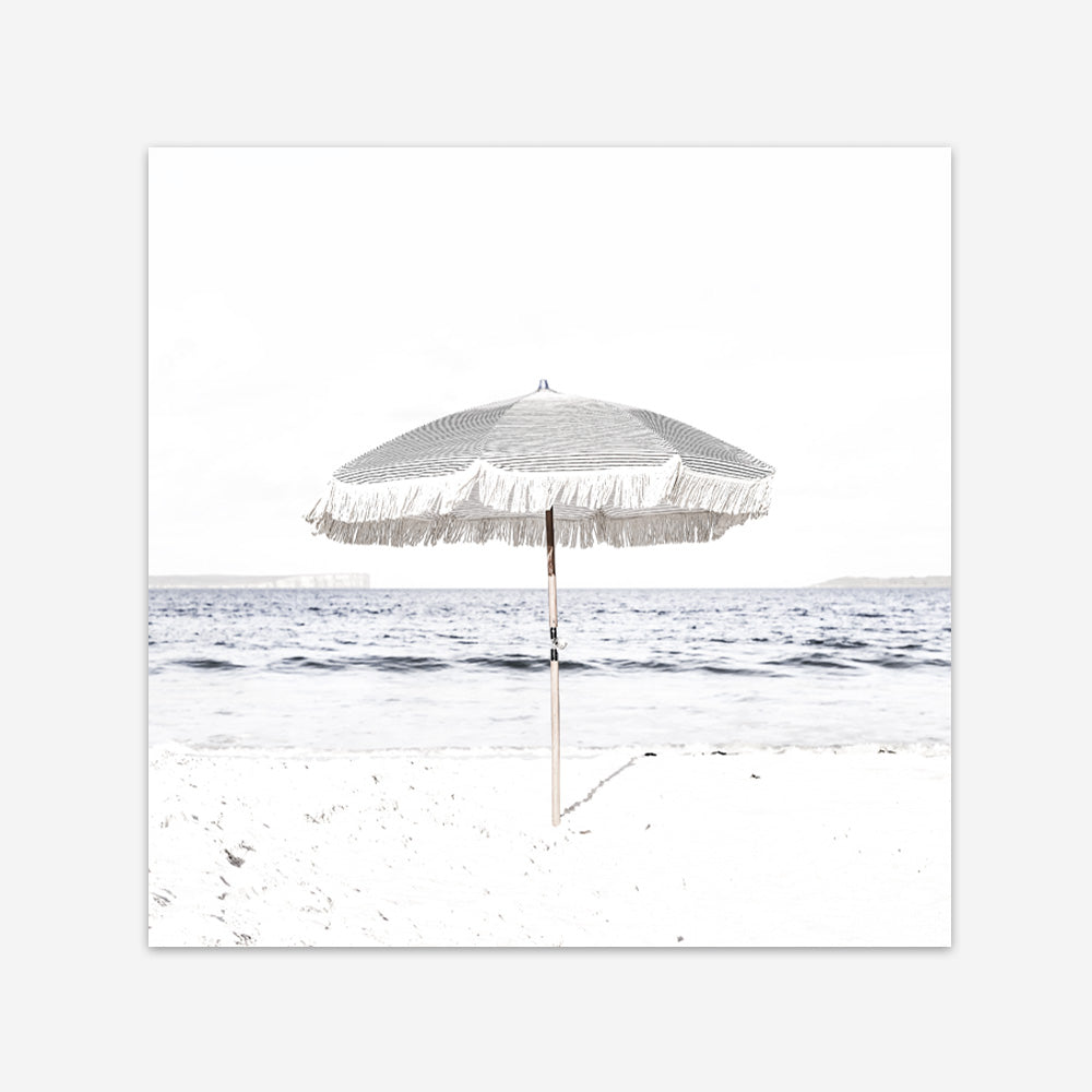 Shop Sun Parasol (Square) Photo Art Print a coastal themed photography wall art print from The Print Emporium wall artwork collection - Buy Australian made fine art poster and framed prints for the home and your interior decor, TPE-694-AP