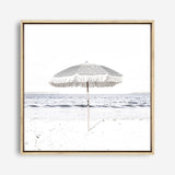 Shop Sun Parasol (Square) Photo Canvas a coastal themed photography framed stretched canvas print from The Print Emporium wall artwork collection - Buy Australian made prints for the home and your interior decor space, TPE-694-CA-40X40-NF