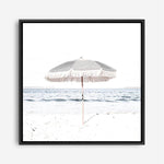 Shop Sun Parasol (Square) Photo Canvas a coastal themed photography framed stretched canvas print from The Print Emporium wall artwork collection - Buy Australian made prints for the home and your interior decor space, TPE-694-CA-40X40-NF