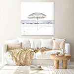 Shop Sun Parasol (Square) Photo Canvas a coastal themed photography framed stretched canvas print from The Print Emporium wall artwork collection - Buy Australian made prints for the home and your interior decor space, TPE-694-CA-40X40-NF