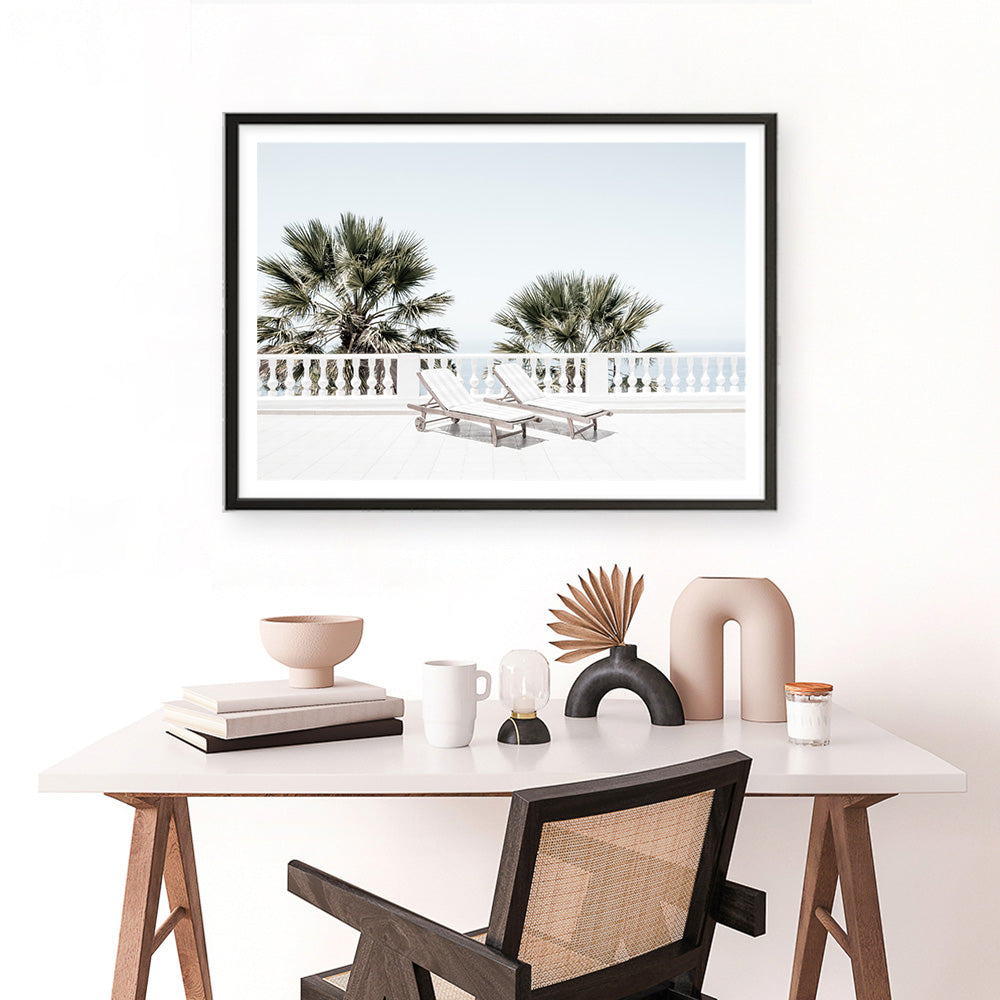 Shop Sun Terrace I Photo Art Print a coastal themed photography wall art print from The Print Emporium wall artwork collection - Buy Australian made fine art poster and framed prints for the home and your interior decor, TPE-1295-AP