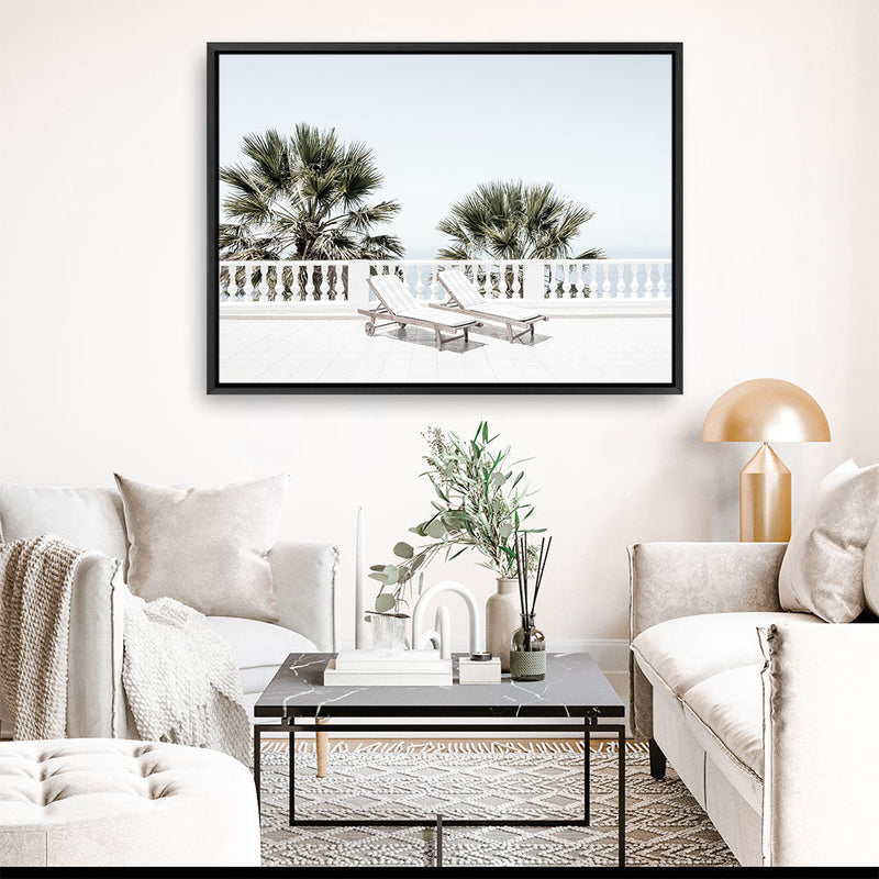 Shop Sun Terrace I Photo Canvas Print a coastal themed photography framed stretched canvas print from The Print Emporium wall artwork collection - Buy Australian made prints for the home and your interior decor space, TPE-1295-CA-35X46-NF