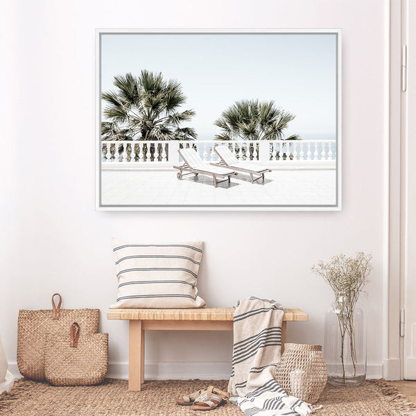 Shop Sun Terrace I Photo Canvas Print a coastal themed photography framed stretched canvas print from The Print Emporium wall artwork collection - Buy Australian made prints for the home and your interior decor space, TPE-1295-CA-35X46-NF