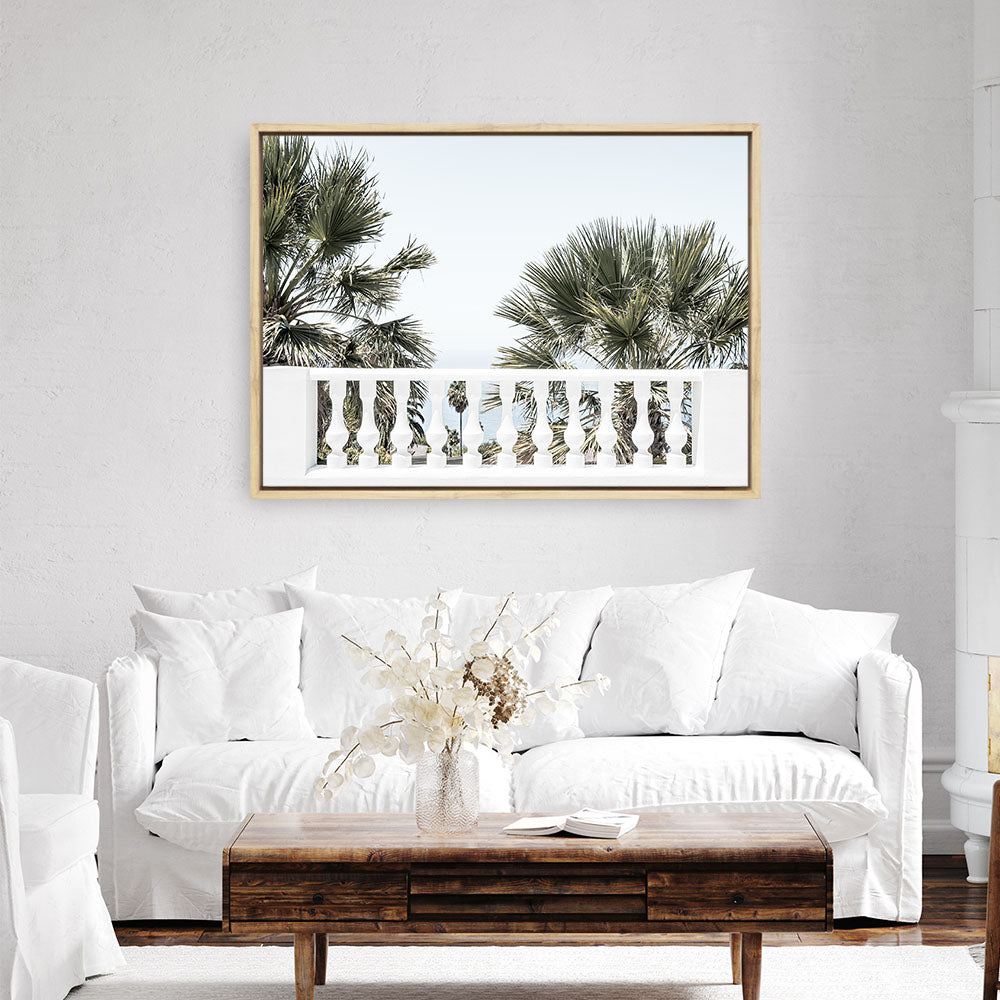 Shop Sun Terrace II Photo Canvas Print a coastal themed photography framed stretched canvas print from The Print Emporium wall artwork collection - Buy Australian made prints for the home and your interior decor space, TPE-1296-CA-35X46-NF