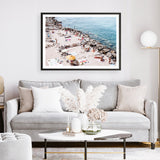 Shop Sunbaking in Salento Photo Art Print a coastal themed photography wall art print from The Print Emporium wall artwork collection - Buy Australian made fine art poster and framed prints for the home and your interior decor, TPE-1193-AP