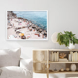 Shop Sunbaking in Salento Photo Art Print a coastal themed photography wall art print from The Print Emporium wall artwork collection - Buy Australian made fine art poster and framed prints for the home and your interior decor, TPE-1193-AP