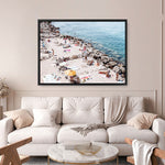 Shop Sunbaking in Salento Photo Canvas Print a coastal themed photography framed stretched canvas print from The Print Emporium wall artwork collection - Buy Australian made prints for the home and your interior decor space, TPE-1193-CA-35X46-NF